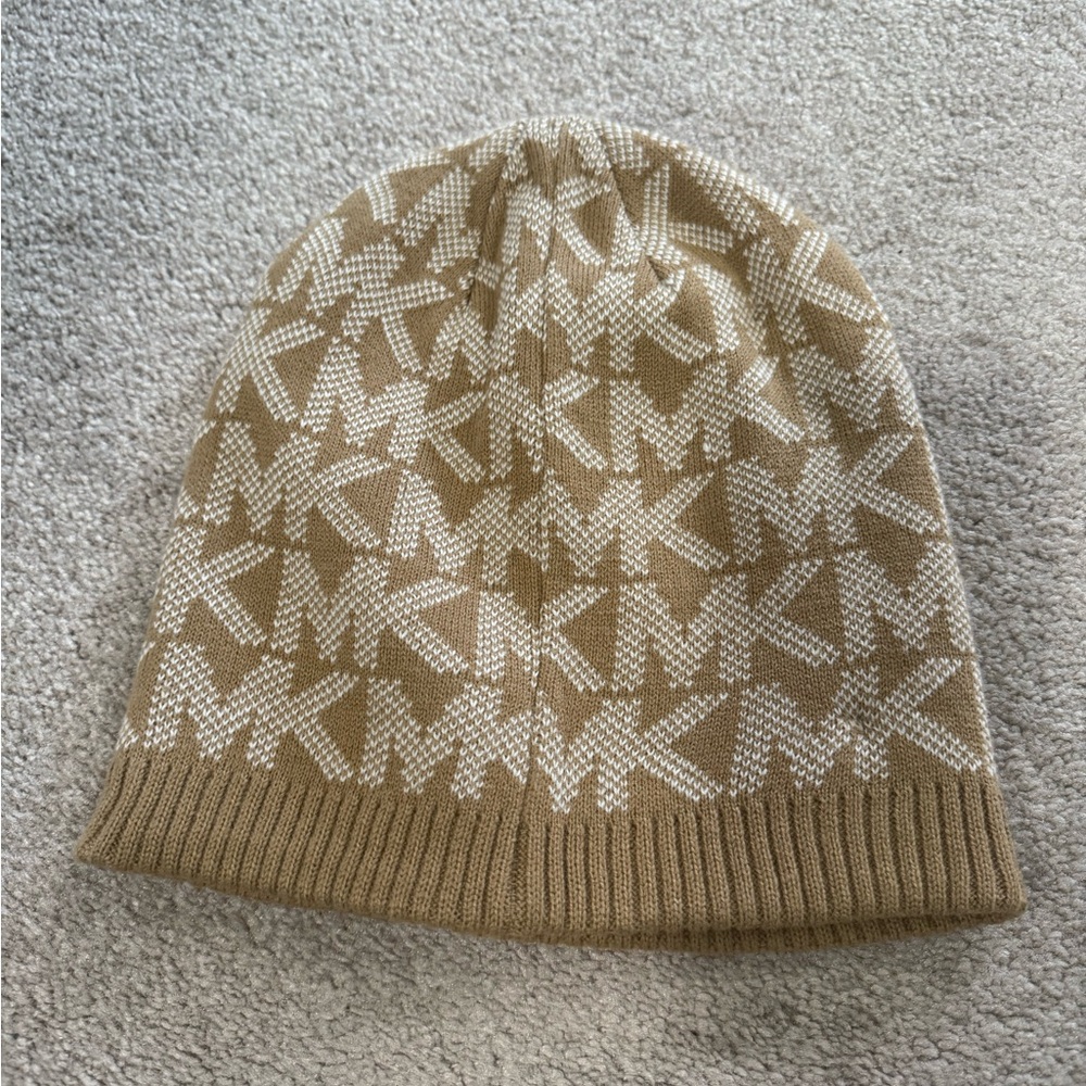 Michael Kors Camel Knit Beanie